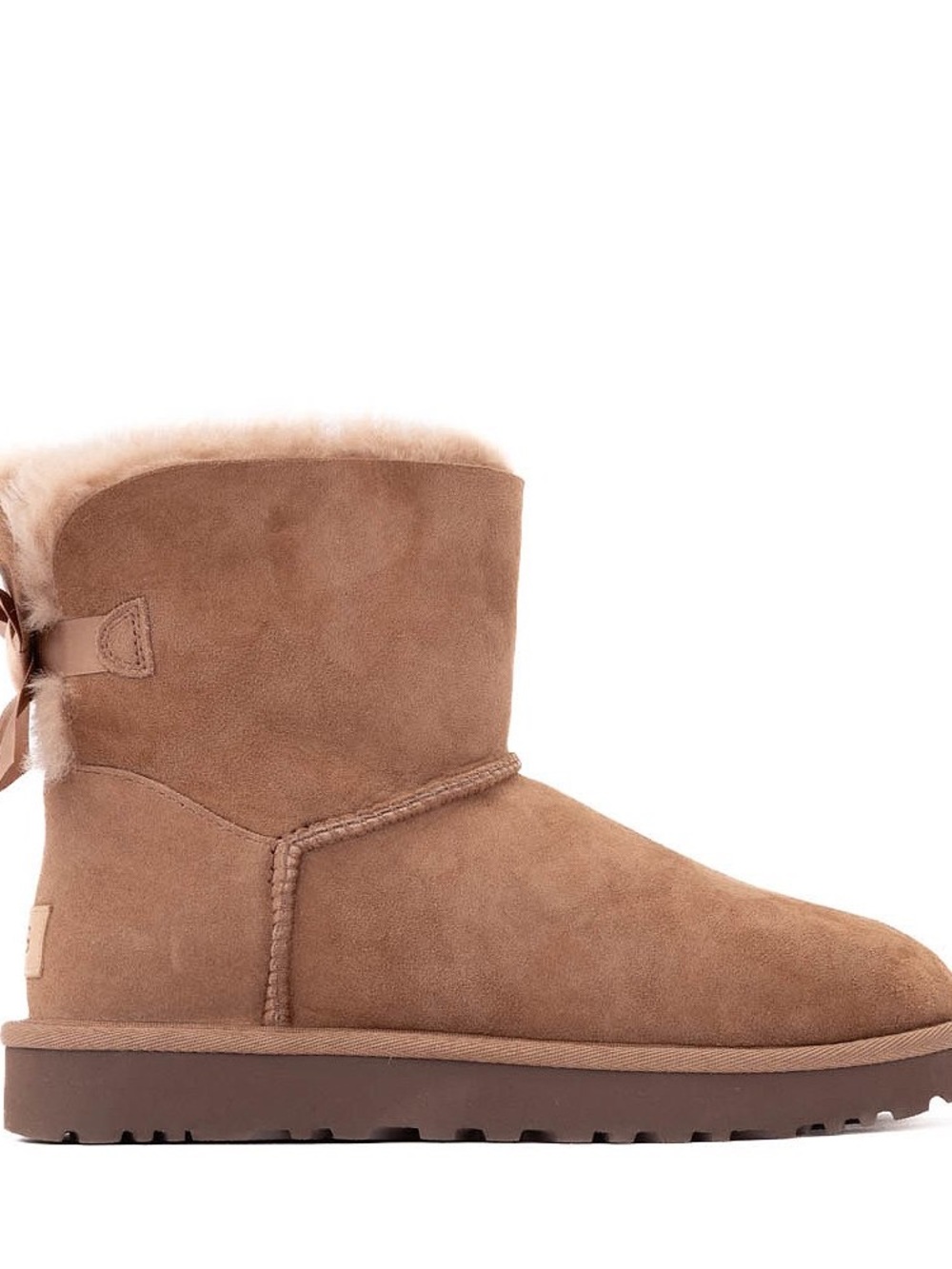UGG Mini Bailey Bow II Boot in Rocky Oak Suede